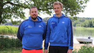 Pargas roddklubbs träningsansvarige Joacim Blomster och junioransvarige John Kronström. Pargas roddklubbs träningsansvarige Joacim Blomster och junioransvarige John Kronström.