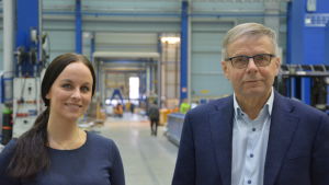 Niina Nurmi och Pekka Heikonen. Profilbild på Niina Nurmi och Pekka Heikonen.