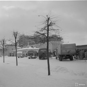 Autoasema ja kauppahalli.. Mikkeli. 28-12-39.