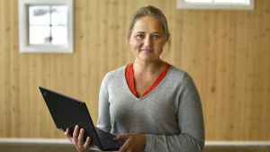 Triinu Varblane. Triinu Varblane vid invigningen av Wasa Innovation Center.