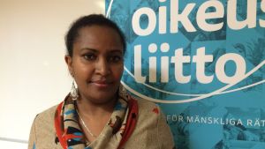 Solomie Teshome ser resultat av det preventiva arbetet. Solomie Teshome sakkunnig vid Förbundet för mänskliga rättigheter