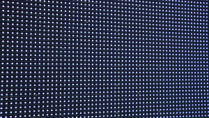 En ljusreklamtavlas bild bildas av tusentals små lysdioder. Lysdioder i en elektronisk ljusreklamtavla