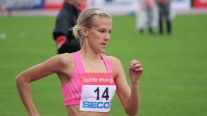 I elittävlingen i Tammerfors testade Camilla Richardsson sin snabbhet på 800 meter. Camilla Richardsson, Vasa IS.