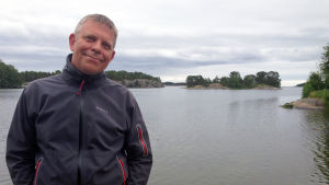 Alf Norkko. Professor och havsforskare Alf Norkko på bryggan till Tvärminne zoologiska station i närheten av Hangö