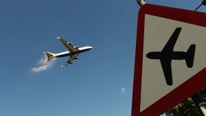 En Boeing 747 lyfter från Londonflygplatsen Heathrow i september 2014.