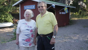 Arkivbild. Gulli och Kurt Kronehag. Gulli och Kurt Kronehag driver stugby på björkholm