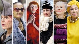 Vasemmalta: Jacquie, Debra, Liona, Tziporah, Joyce ja Lynn, henkilöitä dokumentista New Yorkin tyylikuningattaret