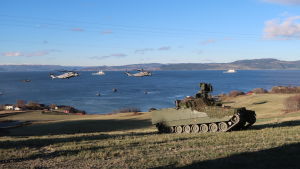 Nato Trident Junture 18 -harjoitus Bynesetissä, Trondheimissa, Norjassa.
