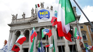 Mielenosoitus Italiassa.
