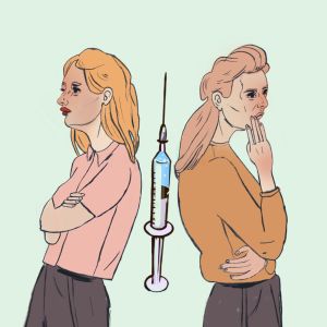 Pääkuva Annvi Gardbergin sarjalle "Vaccinstrider"