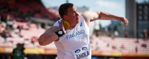 Eero Ahola väntar sig längre stötar i finalen som inleds i kväll klockan 18.10. Eero Ahola, JVM 2018.