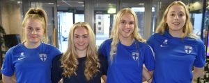 Annika Huhta, Dana Leskinen, Alisa Hokkanen och Emma Immonen åker till VM. Annika Huhta, Dana Leskinen, Alisa Hokkanen och Emma Immonen åker till VM.