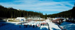 Skidskyttestadion i Pokljuka. Skidskyttestadion i Pokljuka.
