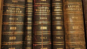 Lloyd's register är till stor hjälp i Thures arbete Thure Malmbergs samling av Lloyd's sjöfartsregister