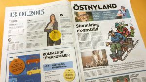 Det första numret av tidningen Östnyland utkom 13.1.2015 Första numret av tidningen Östnyland