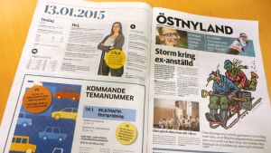Tidningen Östnyland är kanske inte tillräckligt lokal för alla Lovisaföretagare. Första numret av tidningen Östnyland