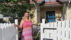 Marina Grönroos gläds över det stora engagemanget för familjehemmet Marina Grönroos öppnar familjehem och är glad för att många vill hjälpa till.