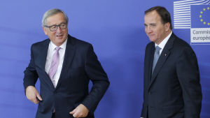 EU-kommissionens ordförande Jean-Claude Juncker och Sveriges statsminister Stefan Löfven. EU-kommissionens ordförande Jean-Claude Juncker och Sveriges statsminister Stefan Löfven.
