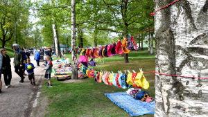 Världen i byn ordnas i Kajsaniemiparken i centrum av Helsingfors. Världen i byn.
