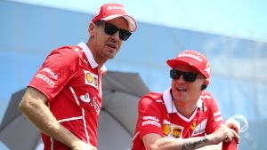 Vettel och Räikkönen. Sebastian Vettel och Kimi Räikkönen.