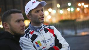 Juho Hänninen har varit sjuk inför det pågående rallyt. Juho Hänninen.