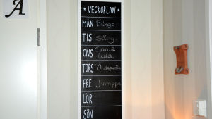 Så här kan veckoschemat på Villa Stella se ut. Veckoschema på ett äldreboende.