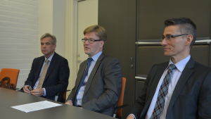 Från vänster: Kjell Sundström, Tapio Kosunen och Örjan Andersson Från vänster: Kjell Sundström, Tapio Kosunen och Örjan Andersson