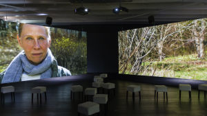 Eija-Liisa Ahtila: Tutkimuksia draaman ekologiasta 1. Esillä Serlachius-museoissa Mäntässä 1.11.2015 asti. Tutkimuksia draaman ekologiasta 1, 2014, Serlachius-museot, Mänttä