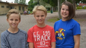 Elever i Kyrkoby skola i Sibbo.
