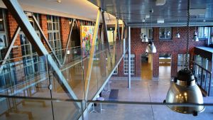 I Konstfabriken finns bland annat fina utställningsutrymmen KOnstfabriken i Borgå
