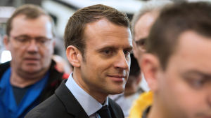 Emmanuel Macron ställer upp i presidentvalet i Frankrike Franska politikern Emmanuel Macron 2017