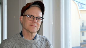 Joakim Lybeck var bland dem som betalade minst för sin kampanj. Jocke Lybeck (De Gröna) i Borgå.