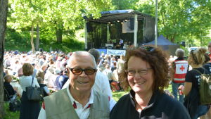 Pentti Friberg och Sanna Järf. Pentti Friberg och Sanna Järf på Baltic Jazz 2017.