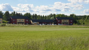 Sjundeås hjärta finns bakom kommunhuset i Sjundeå. En enorm gräsmatta breder ut sig fram till de radhuslängor som är byggda. Radhuslängor på en stor gräsmatta som kallas Sjundeås hjärta.