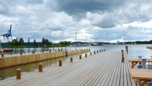 Bryggorna vid varvet har byggts om helt. Bryggorna vid varvet har byggts om helt.