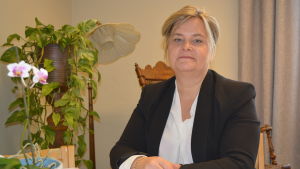 Inger Gripenberg Verksamhetschef Inger Gripenberg vid Hötorgscentret i Jakobstad