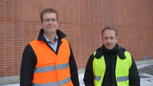 Patrick Pitkänen och Björn Åkerlund. Patrick Pitkänen från St1 och Björn Åkerlund från Alholmens Kraft.