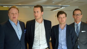 Tuomas Kankaala Gonzalo Pernas, Viktor Stavrén och Anders Wahlström. Tuomas Kankaala Gonzalo Pernas, Viktor Stavrén och Anders Wahlström.
