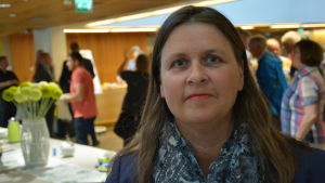 Laura Vilkkonen. Enhetsdirektör Laura Vilkkonen på skärgårdsseminariet i Åbo
