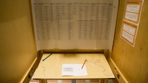 Valbås i Europaparlamentsvalet 2014.