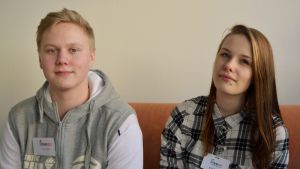 Iiro Ijäs & Ciia Lönnqvist studerar vid Inveon i Borgå 17.02.2016