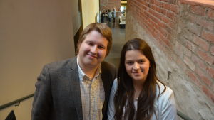 Calle Koskela och Amina Elezovic. Calle Koskela och Amina Elezovic. Två samhällsengagerade ungdomar.