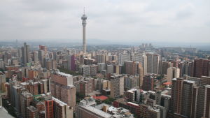 Den växande afrikanska medelklassen är intressant för många europeiska företag. Bilden är tagen från Johannesburg. Johannesburg är Sydafrikas ekonomiska huvudstad