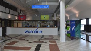 Peter Ståhlberg säger att studerande börjat boka in sig för att resa till och fårn Umeå. Wasalines nya terminal invigdes den 14 mars 2016.