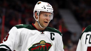 Mikko Koivu hör till NHL:s bästa defensiva anfallare. Mikko Koivu i Minnesotas tröja