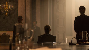Christoph Waltz i skuggorna. Christoph Waltz som skurken i Spectre.