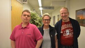 Dimitri Jaaniste, Kristina Brandt, Tapani Schöning. Dimitri Jaaniste, Kristina Brandt och Tapani Schöning driver borreliakliniken på Promedi i Vasa.