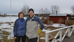 Christel och Håkan Nyman. Christel och Håkan Nyman har byggt hus nära Fårholmsbron