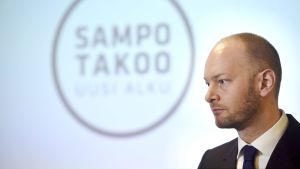 Sampo Terho är ny kulturminister. Sampo Terho på presskonferensen där han kickade igång sin partiordförandekampanj.