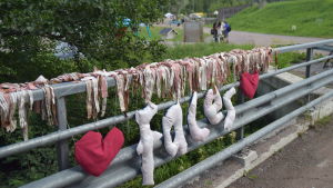 Facesfestivalen har bytt plats flera gånger. 2017 ordnades Faces i Fiskars. bokstäverna faces som skylt